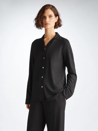 Derek Rose Women's Pyjamas Lara Micro Modal Stretch Black In Black