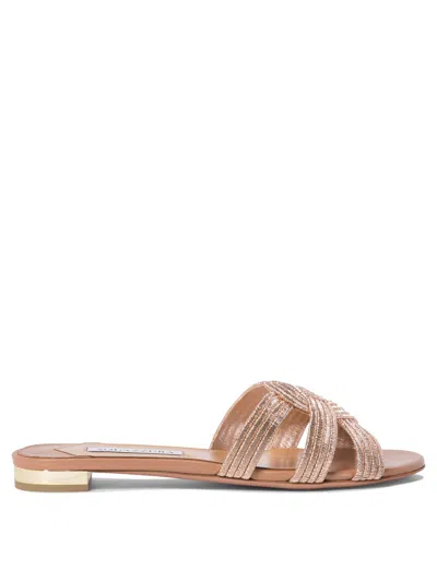 Shop Aquazzura Felix Sandals In Pink