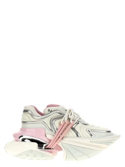 Shop Balmain Unicorn Wave Sneakers In Pink