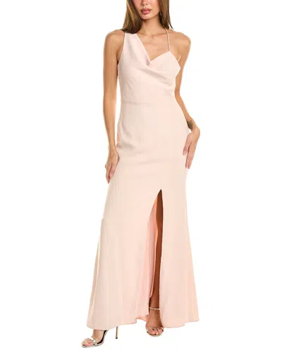 After Six One-shoulder Maxi Dress In Pink
