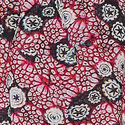Isabel Marant Étoile Jocadia Abstract-print Ruffled Shorts In Raspberry-black