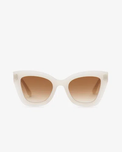 Isabel Marant Louny Sunglasses In Ivory-brown Shaded