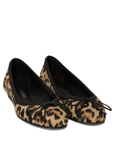 Alexander Mcqueen Printed Calf-hair Armadillo Ballerinas In Printed