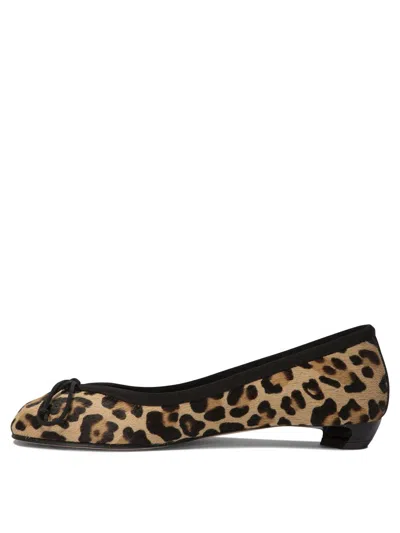 Alexander Mcqueen Printed Calf-hair Armadillo Ballerinas In Printed