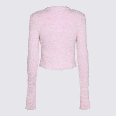 Balenciaga Pink Cotton Knitwear In Pink