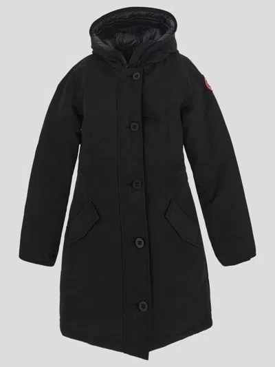 Canada Goose Rossclair Parka Jacket In Black