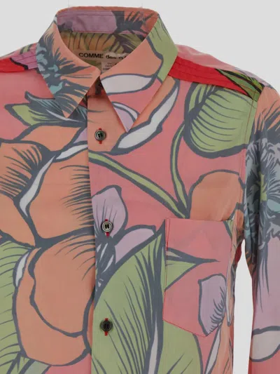 Shop Comme Des Garçons Flower Shirt In Multicolor