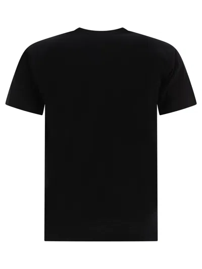 Shop Comme Des Garçons Play Logo T-shirt In Black