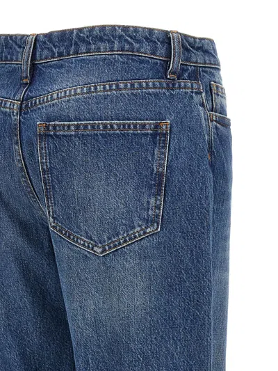 Coperni Light Blue Jeans With Open Knee In Blue