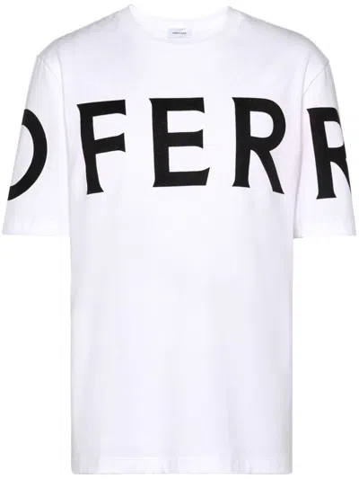 Ferragamo White Oversize Cotton T-shirt In White