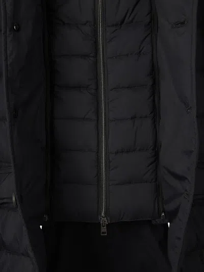 Shop Herno Quilted Blazer Jacket In Midnight Blue