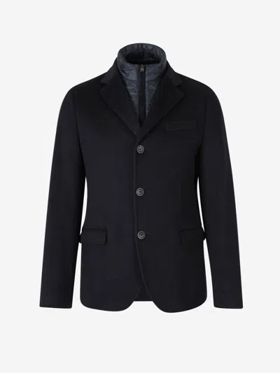 Shop Herno Ultralight Detachable Blazer In Straight Three-button Closure