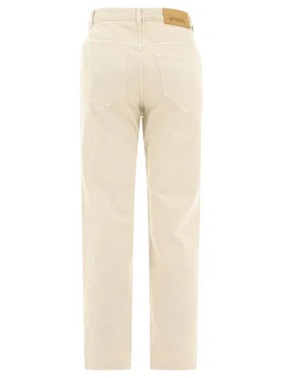 Shop Isabel Marant "casandre" Jeans In Beige