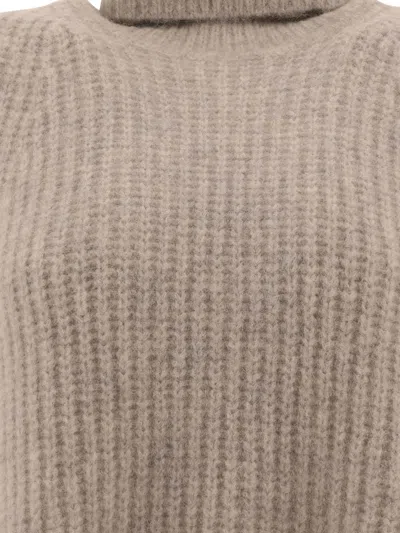 Shop Isabel Marant Étoile "megan" Turtleneck Vest In Grey