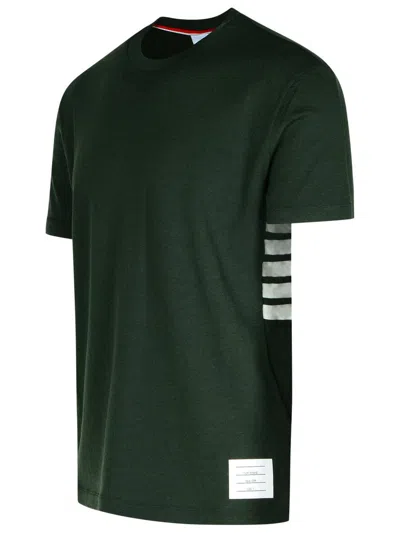 Shop Thom Browne Green Wool T-shirt