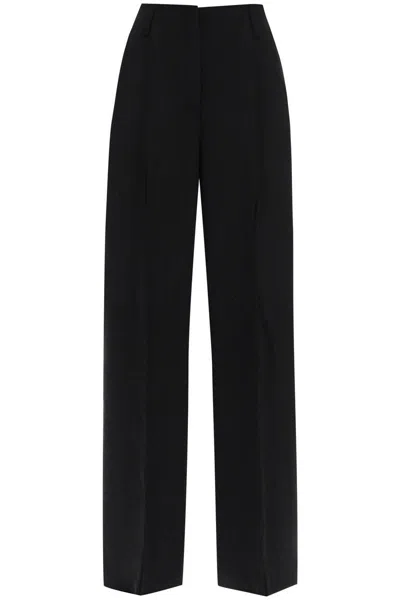 Shop Acne Studios Wool-blend Tailored Pants In Black