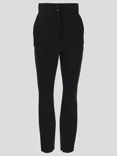 Shop Dolce & Gabbana Trousers In Black