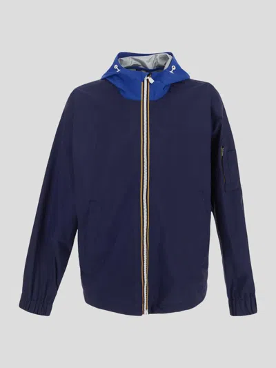 Shop K-way Claudey Jacket In Blueroyal