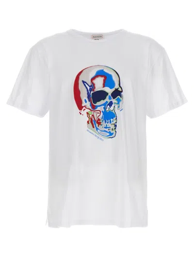 Shop Alexander Mcqueen Printed T-shirt In White