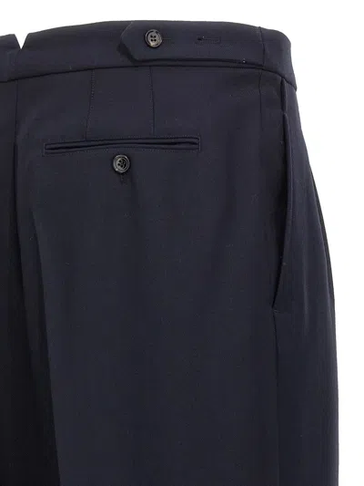 Ami Alexandre Mattiussi Loose Fit Pants With Straight Cut In Blue