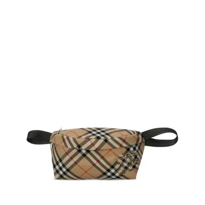 Burberry Vintage Check Equestrian Knight Waist Bag In Neutrals