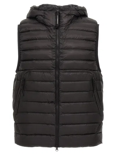 C.p. Company Cp Company D.d. Shell Goggle Down Gilet In Black