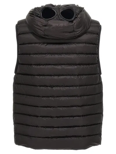C.p. Company Cp Company D.d. Shell Goggle Down Gilet In Black
