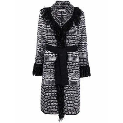 Charlott Black  White Coats In Black/white