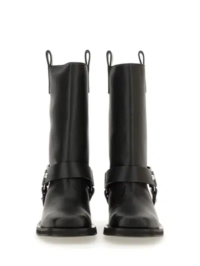 Shop Ganni Biker Boots In Black