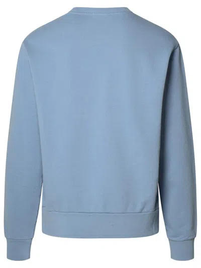 Shop Polo Ralph Lauren Blue Cotton Sweatshirt