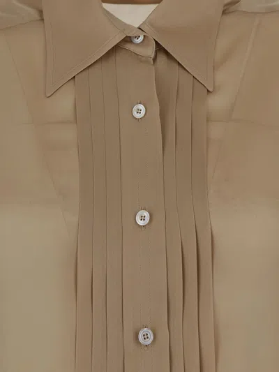 Shop Tom Ford Silk Shirt In Softbeige