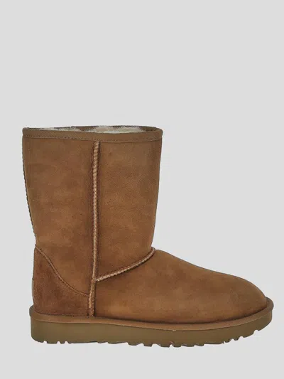 Ugg Mini Bailey Bow Ii Womens Suede Shearling Winter Boots In No-color