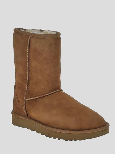 Ugg Mini Bailey Bow Ii Womens Suede Shearling Winter Boots In No-color
