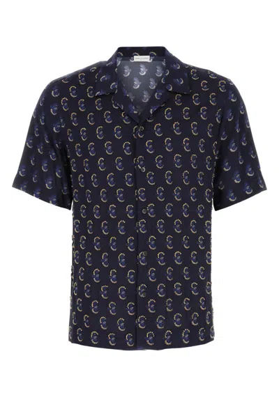 Dries Van Noten Carltone Camp-collar Embellished Voile Shirt In Printed