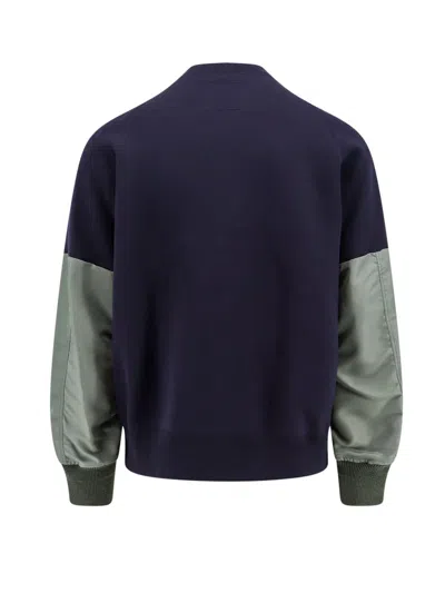 Shop Sacai Sweatshirt In Blue