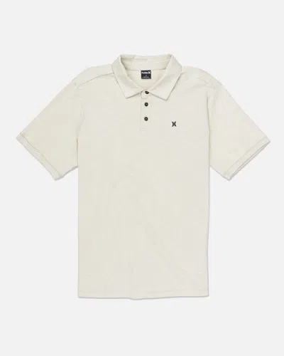 United Legwear Men's H2o-dri Ace Slub Short Sleeve Polo In Bone