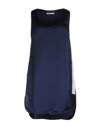 Alexander Wang T Short Dress In Slate Blue