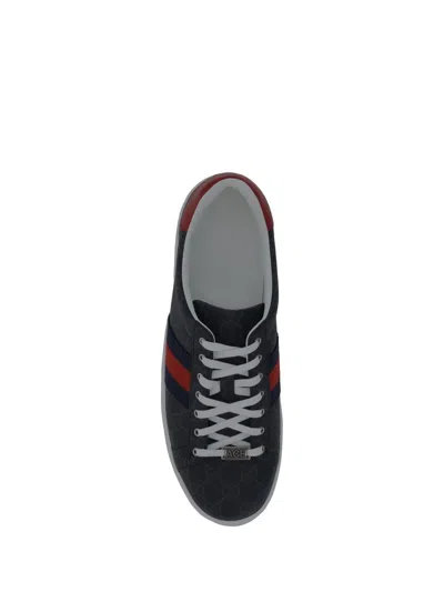 Gucci Sneakers In Black/brb/hi.red