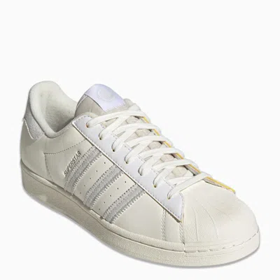 Shop Adidas Originals Ivory Superstar Vegan Sneakers In White