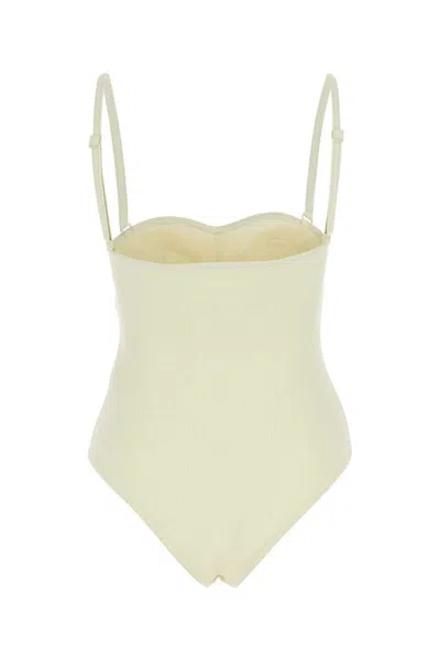 Shop Bottega Veneta Swimsuits In Yellow