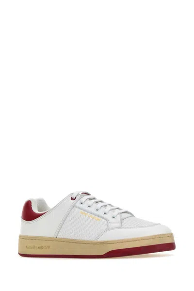 Shop Saint Laurent Sneakers In Blancoptblancopt