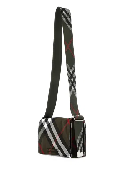 Shop Burberry Trench Check Shoulder Bag