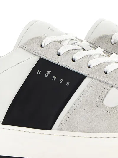 Shop Hogan Pre H668 Leather Sneakers