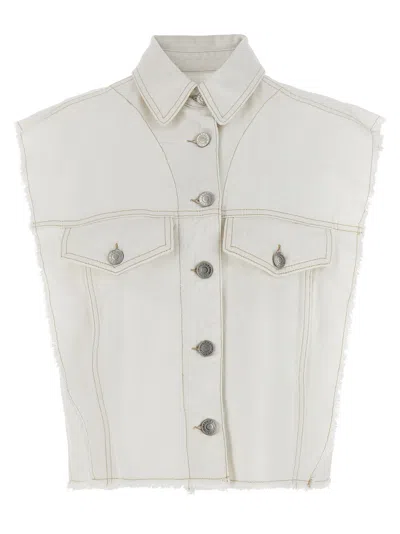 Isabel Marant White Tyra Vest