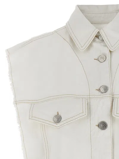 Isabel Marant White Tyra Vest