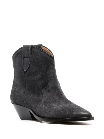 Isabel Marant Dewina Distressed Suede Ankle Boots
