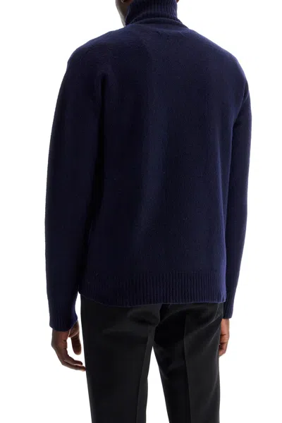 Shop Jil Sander High Neck Wool Pullover Sweater