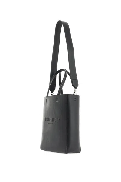 Shop Jimmy Choo Smooth Leather Lenny N/s Tote Bag.