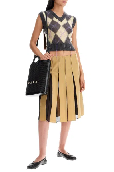 Marni Leather And Fabric Stylish Bag