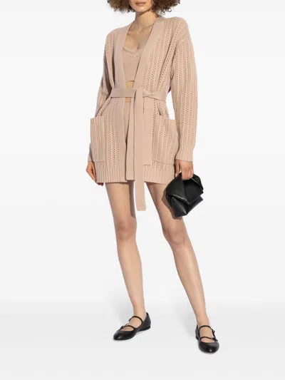 Max Mara Ribbed Texture Cropped Sleeveless Top